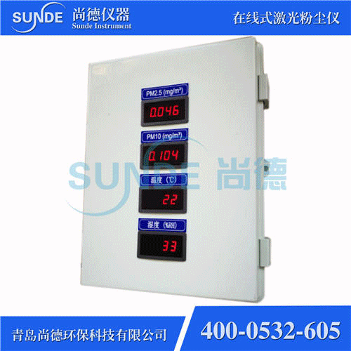 SN-F802 智能型在線(xiàn)式粉塵濃度檢測(cè)儀（PM2.5+PM10，帶外顯）